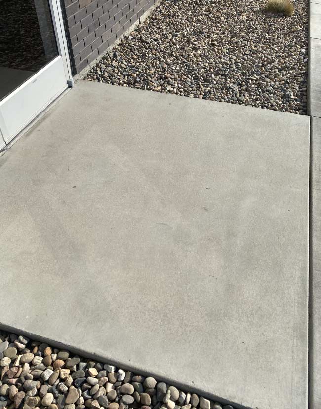 after pressure washing