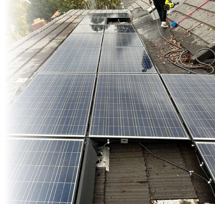 solar panel cleaning