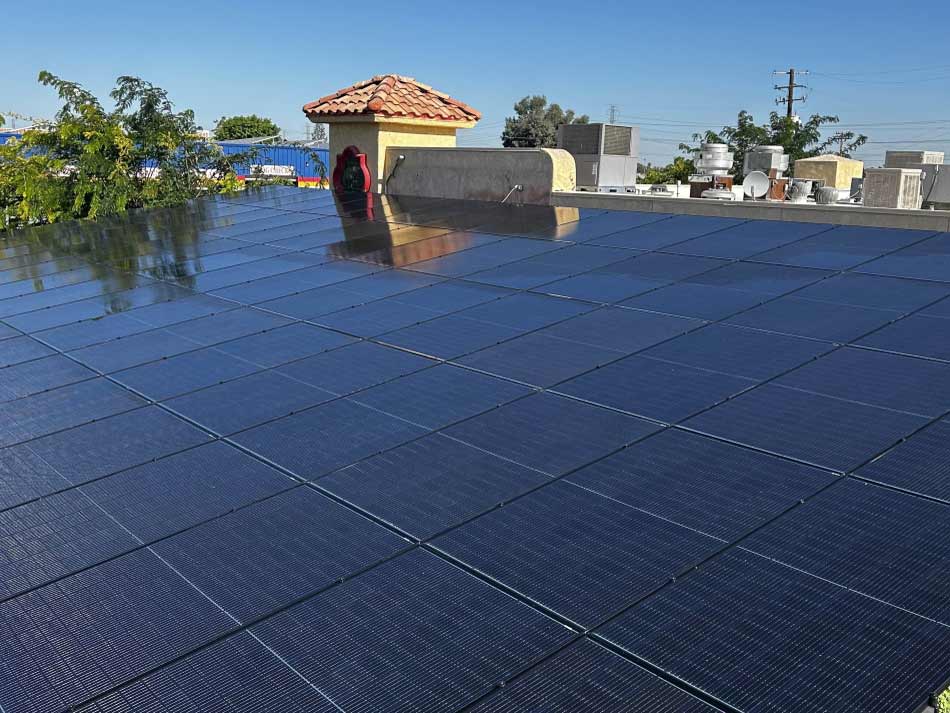 church solar panel cleaning